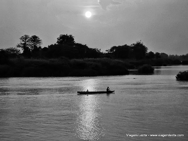  Pôr do sol no primeiro dia em Don Det 
