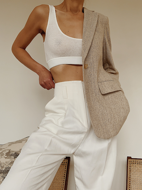 Style File | Mini Trend: Sexy Underthings & Blazers