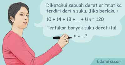 Menentukan Banyak Suku N Aritmatika Kalau Jumlah N Suku Sn Diketahui Mata Pelajaran