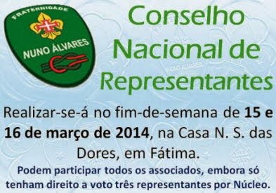 CONSELHO NACIONAL REPRESENTANTES