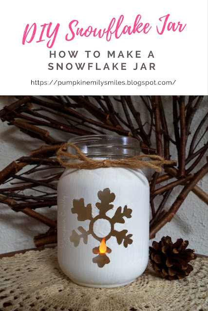 DIY Snowflake Jar | How To Make a Snowflake Jar