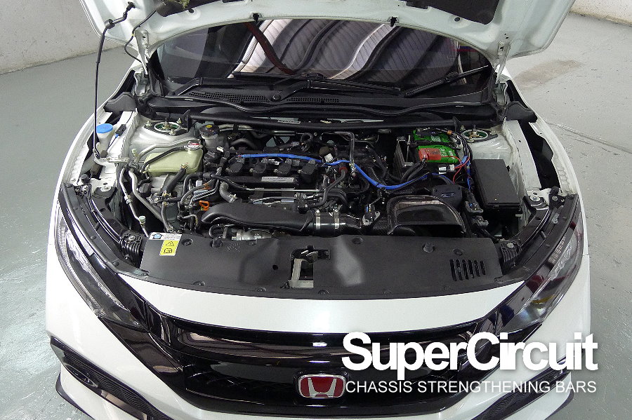 SUPERCIRCUIT CHASSIS STRENGTHENING BARS Honda Civic FC 1.5T Front