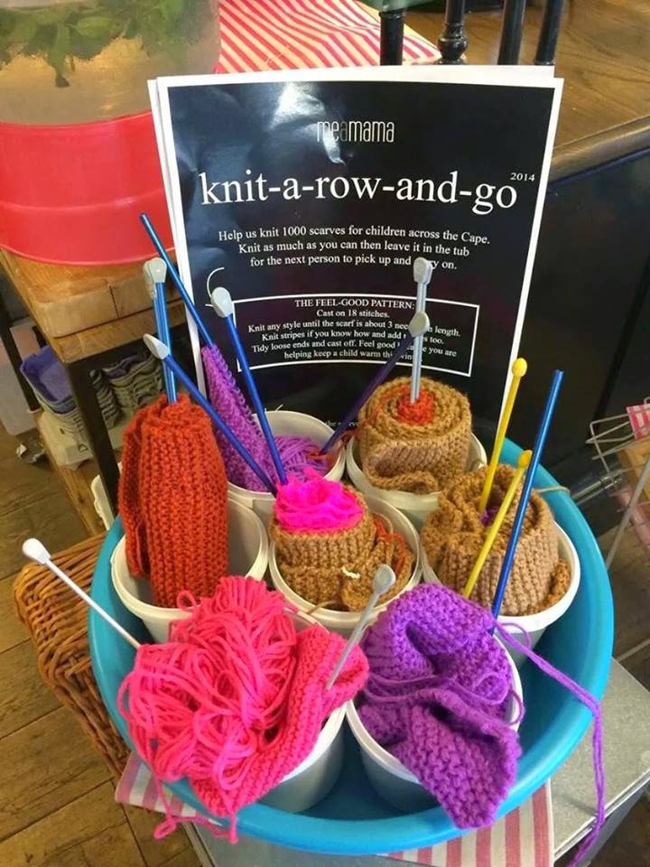 Knit or Crochet A Row, Then Go
