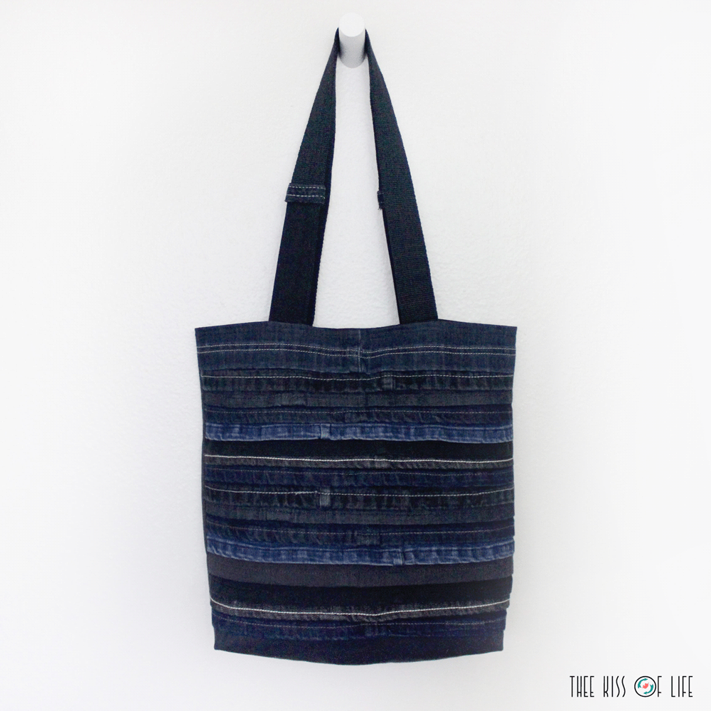 New in thee shop: Upcycled Jeans Tote Bag | thee Kiss of Life Upcycling