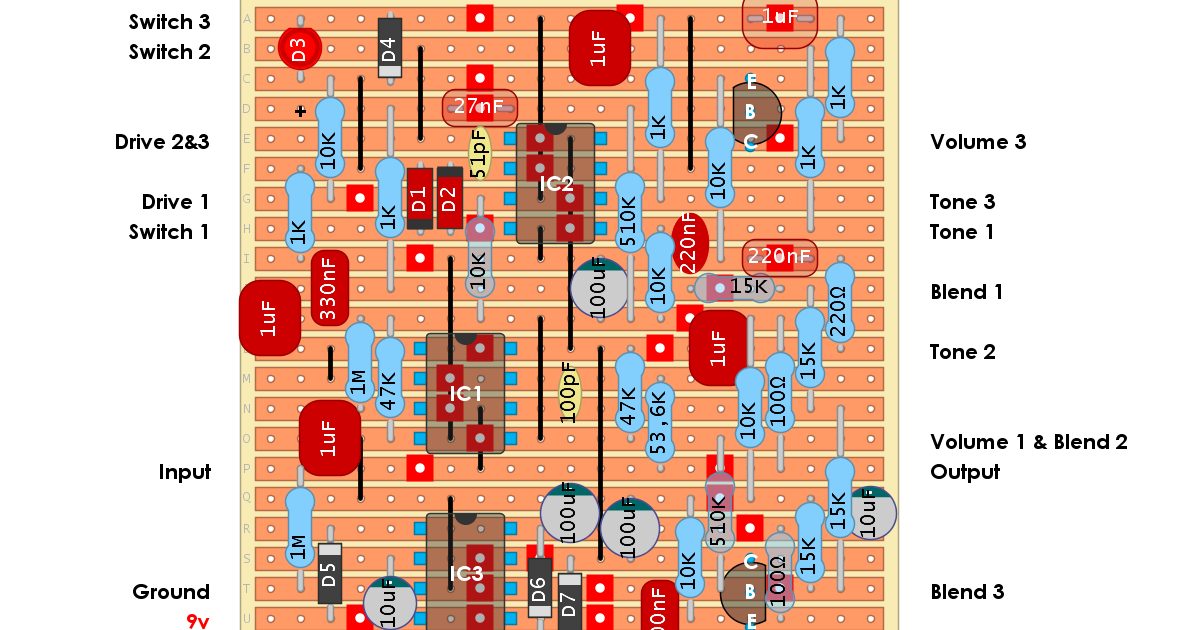 Dirtbox Layouts: JHS Moonshine V2 Overdrive