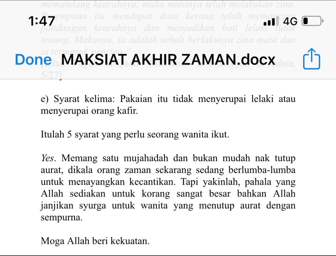 Kesan Tidak Menutup Aurat Terhadap Masyarakat