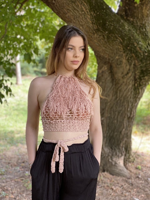 Mila Fishnet Top - pattern release