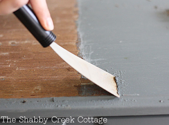 remove paint from furniture without chemicals (step-by-step