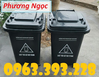 Thùng rác nắp kín 4 bánh xe, thùng rác 60L nhựa HDPE 0678290a78d09a8ec3c1