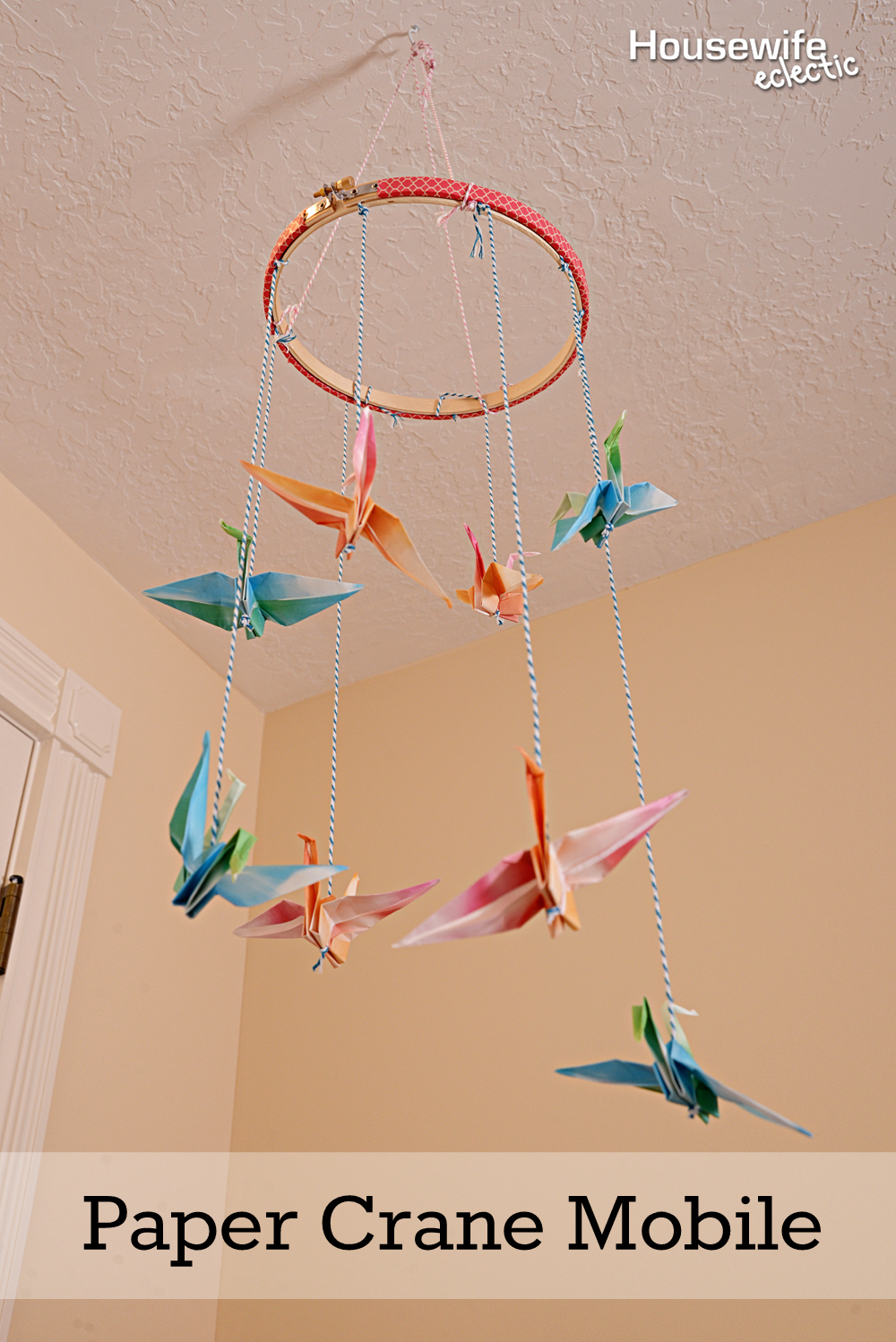 Paper Crane Mobile Housewife Eclectic