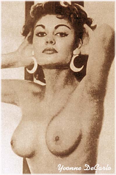 Yevonne De Carlo Topless Nightclub Chorus girl.