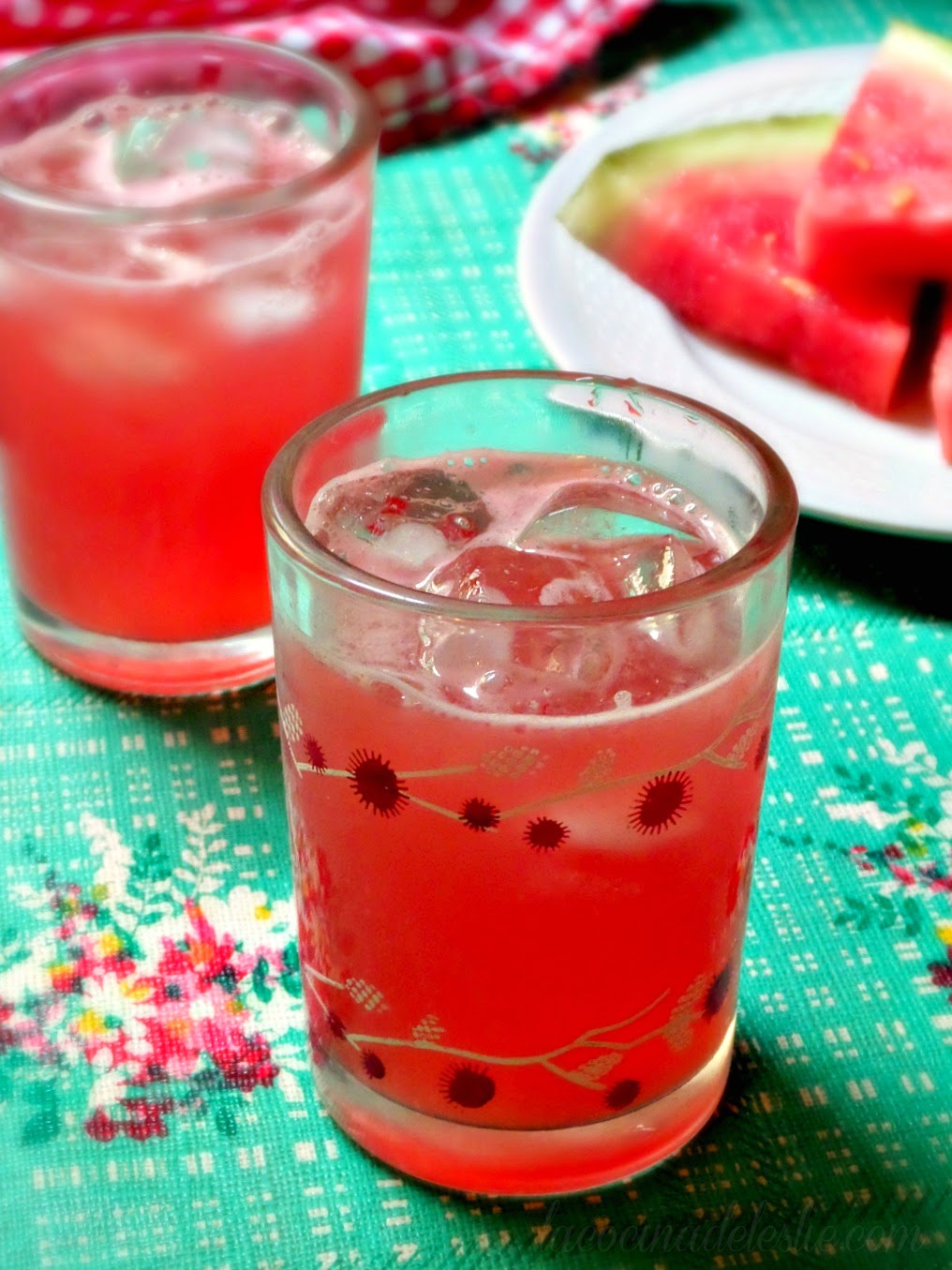 Agua de Sandía (Watermelon Agua Fresca) - La Cocina de Leslie