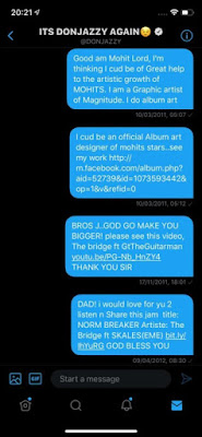Adekunle Gold Shares DM's Of Him Begging Don Jazzy 9 years Ago For A Job As A Graphics Designer