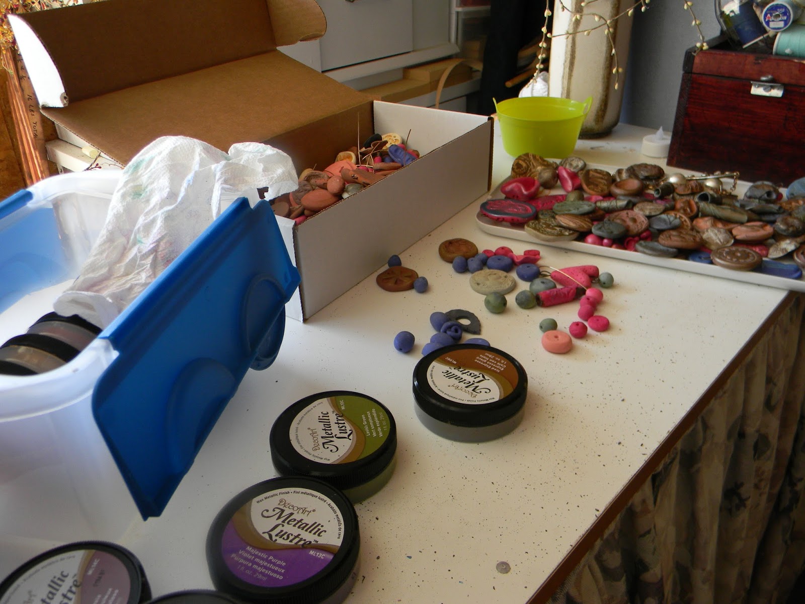 Artistic Endeavors 101: Workbench Wednesday: Polymer Bead Finishes