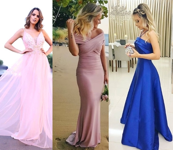 vestidos longos para casamento 2018
