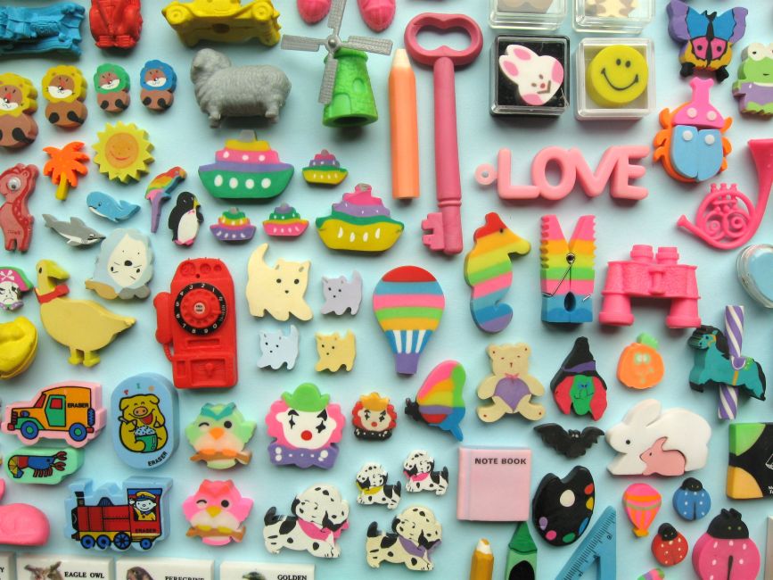 Bugs and Fishes by Lupin 80s Child My Eraser Collection!