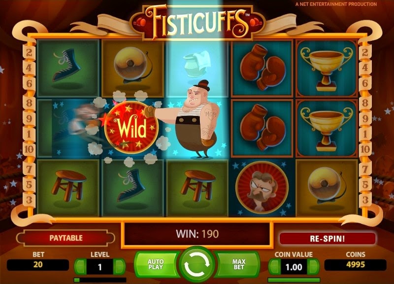 Fisticuffs Video Slot Screen