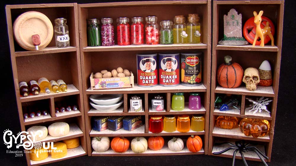 Gypsy Soul Laser Cuts Miniature Root Cellar Storage