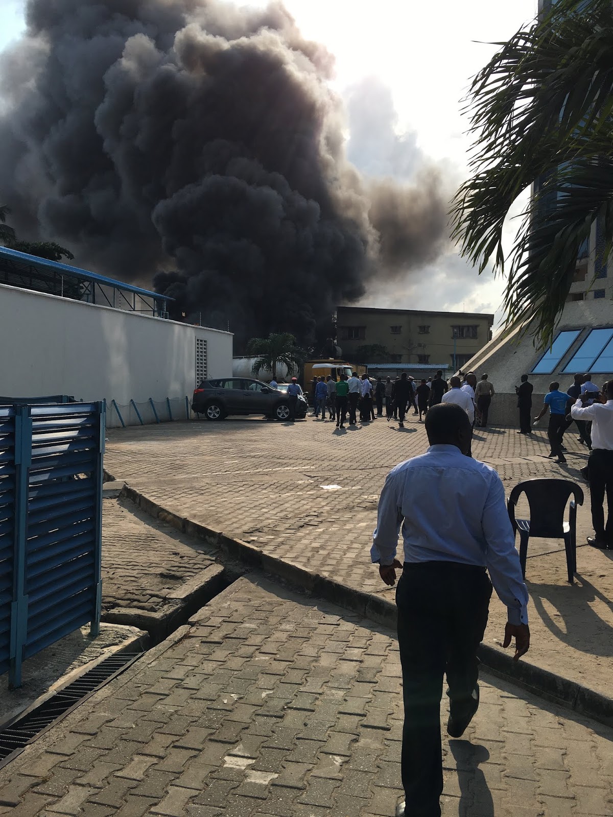Diesel tanker explosion causes fire outbreak around EcoBank Head Office
