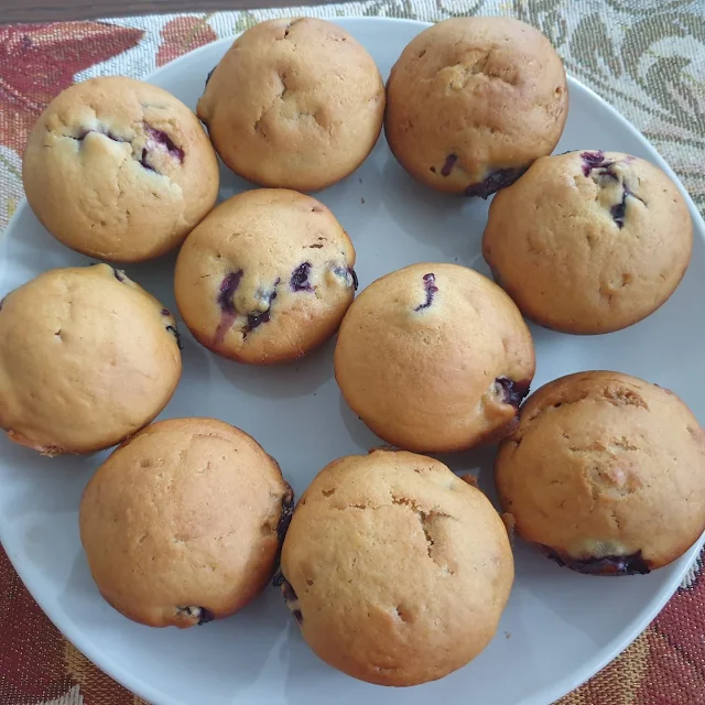 Homemade Blueberry-Lemon Muffins