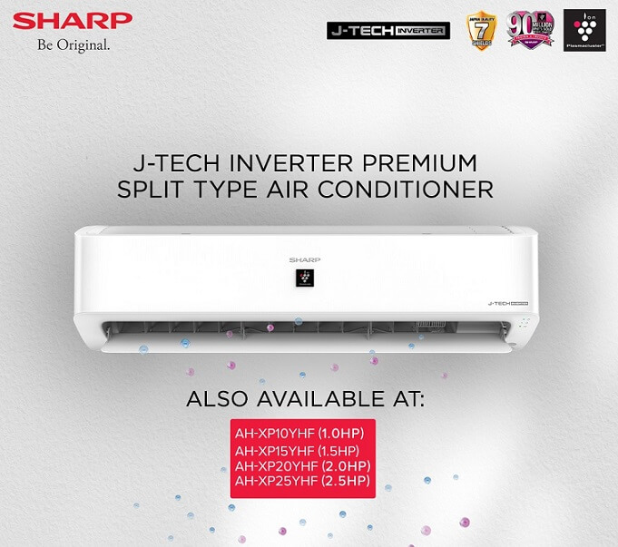 Sharp JTech Inverter Refrigerator and Air Conditioner can keep you