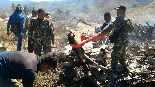 Nama 12 Kru Pesawat Hercules yang Jatuh di Wamena