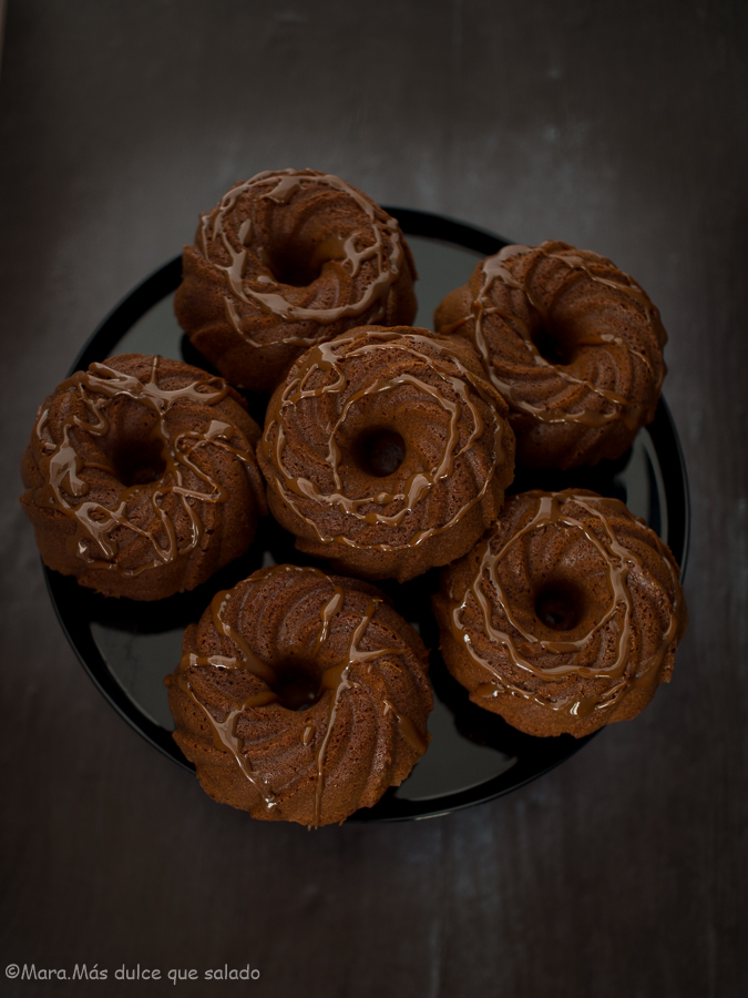 Mini bundt Cakes de dulce de leche