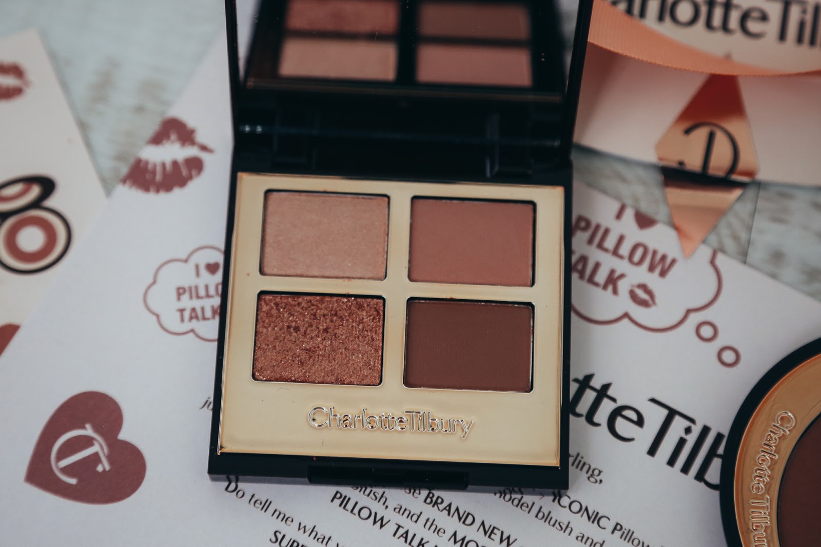 Emtalks Charlotte Tilbury Pillow Talk Blush & Luxury Eye Palette Review