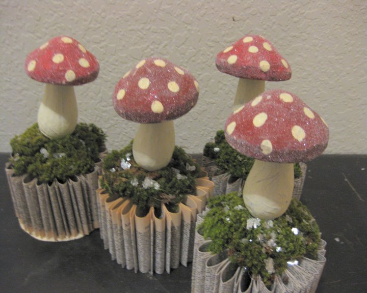 Vintage Trifles Good Luck Mushrooms