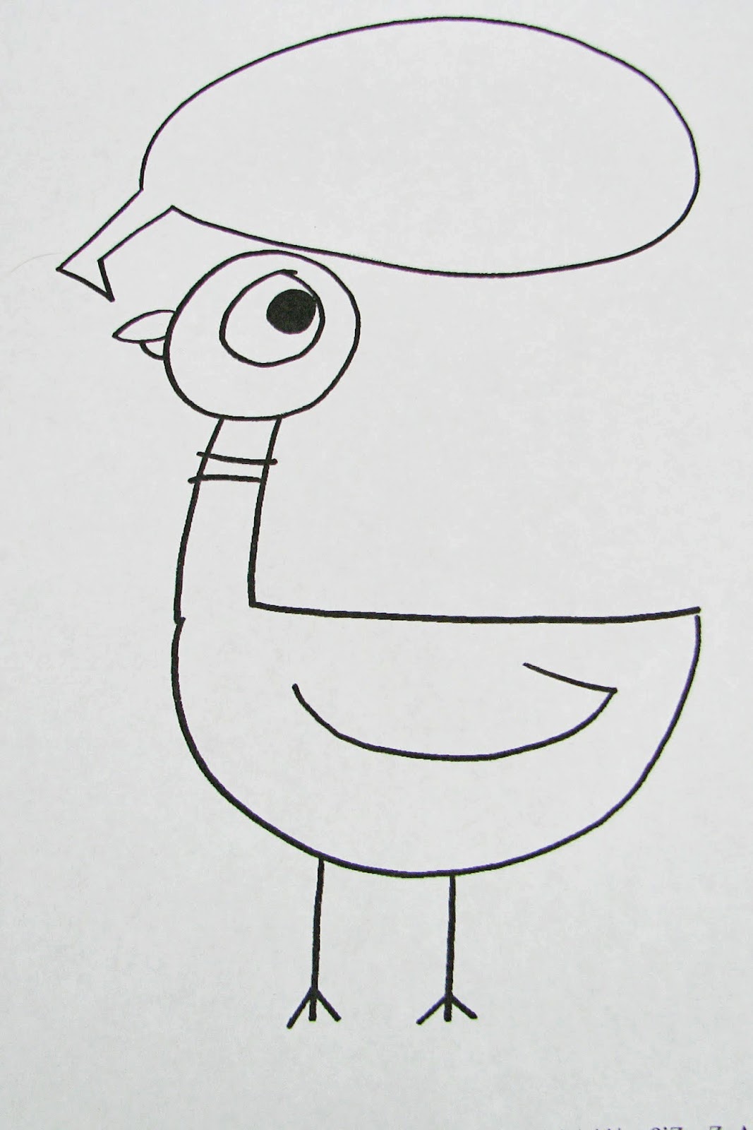 Printable Mo Willems Pigeon Coloring Pages Free
