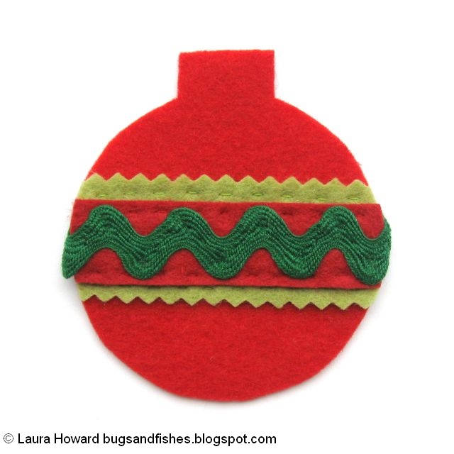 Bugs and Fishes by Lupin Retro Felt Christmas Baubles Tutorial