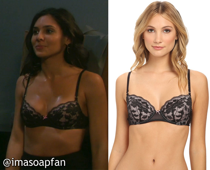 Gabi Hernandez's Black Lace Bra - Days of Our Lives, Season 51, Episode  09/22/16 - imasoapfan: The General Hospital Wardrobe and Fashion Blog