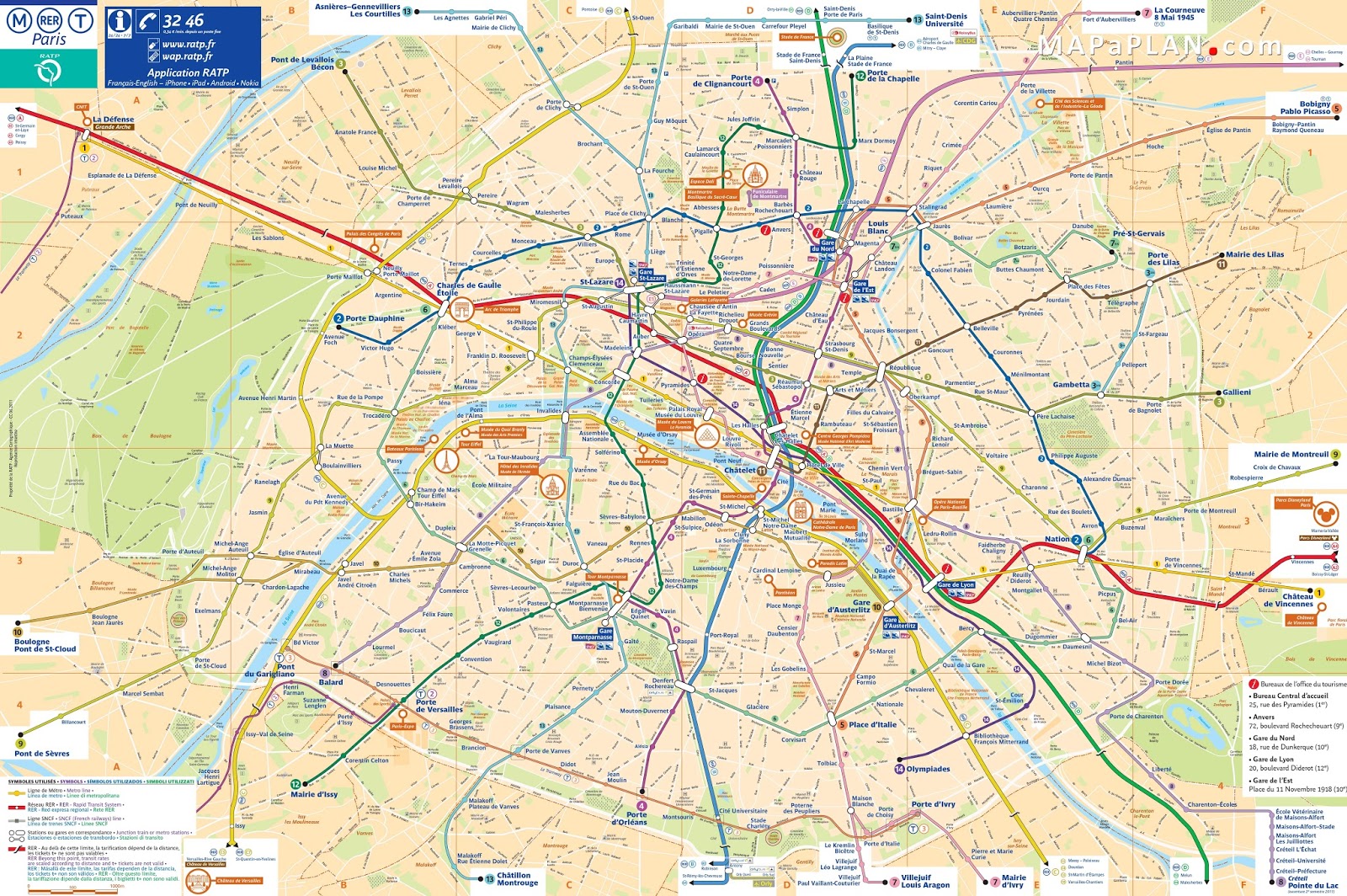 Peta Kota Peta Kota Paris paris map