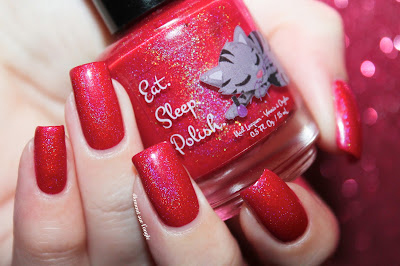 Swatch of the nail polish "Love Me Do" from Eat Sleep Polish