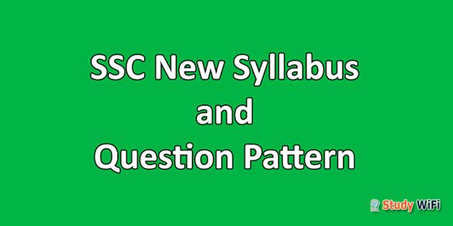 SSC Syllabus 2020 with Question Pattern SSC Syllabus 2020 with Question Pattern