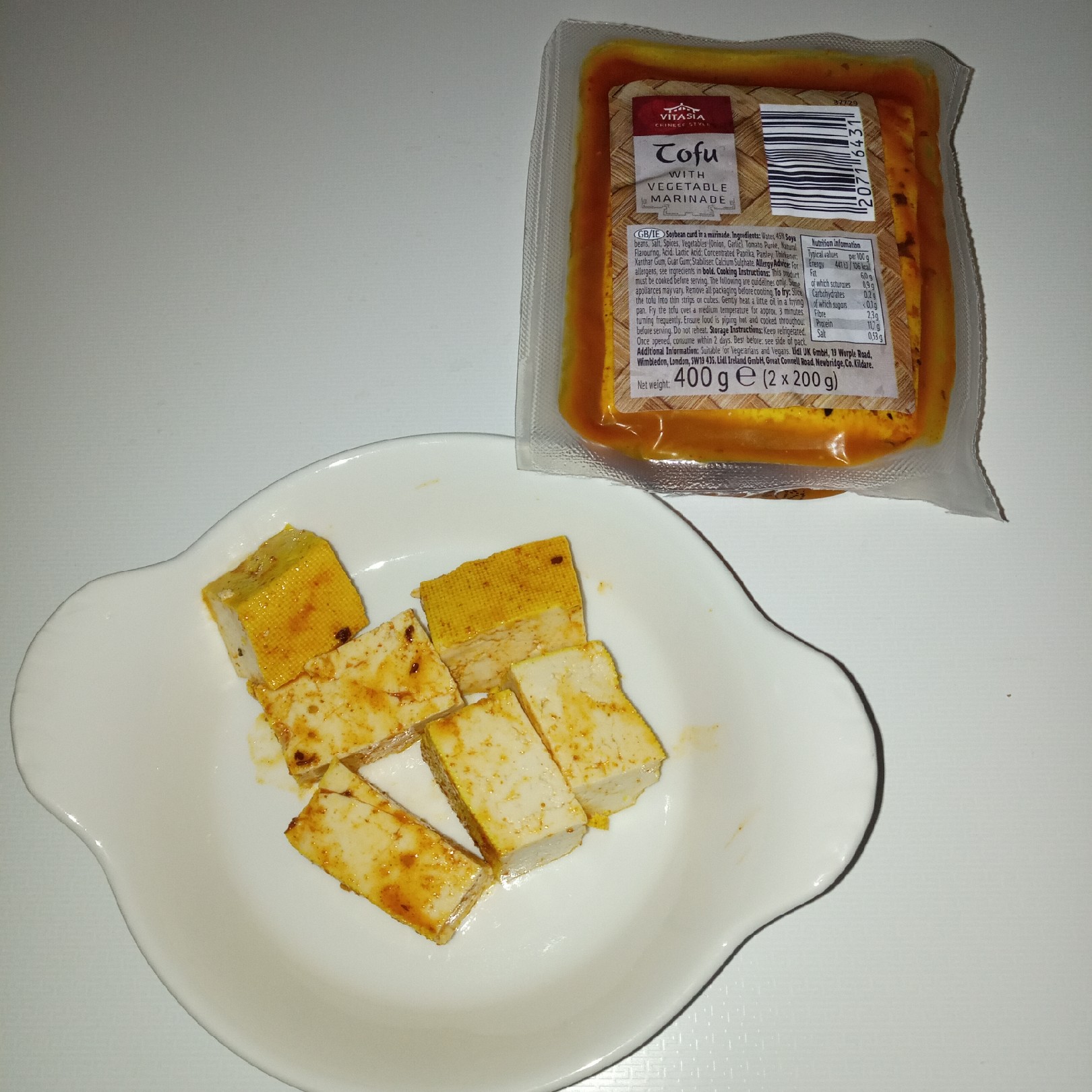 Supersupergirl's Food Reviews Lidl Vitasia Tofu in vegetable marinade