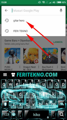 cara menghapus riwayat pencarian di google playstore