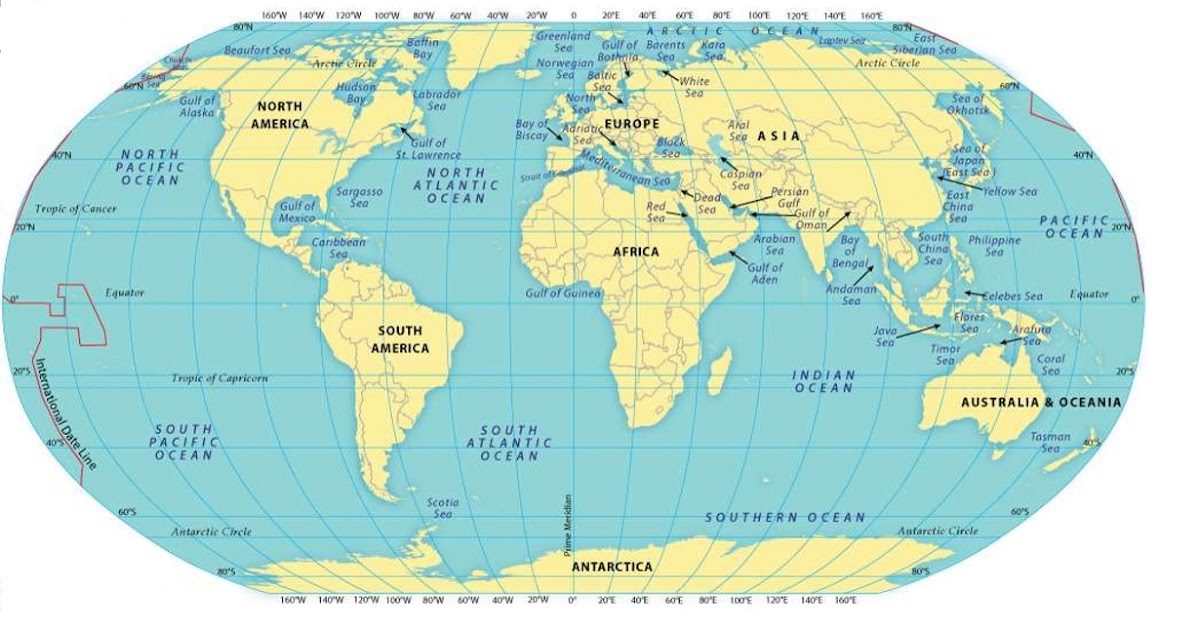 தமிழிற் கற்போம் Continents and Oceans in Tamil