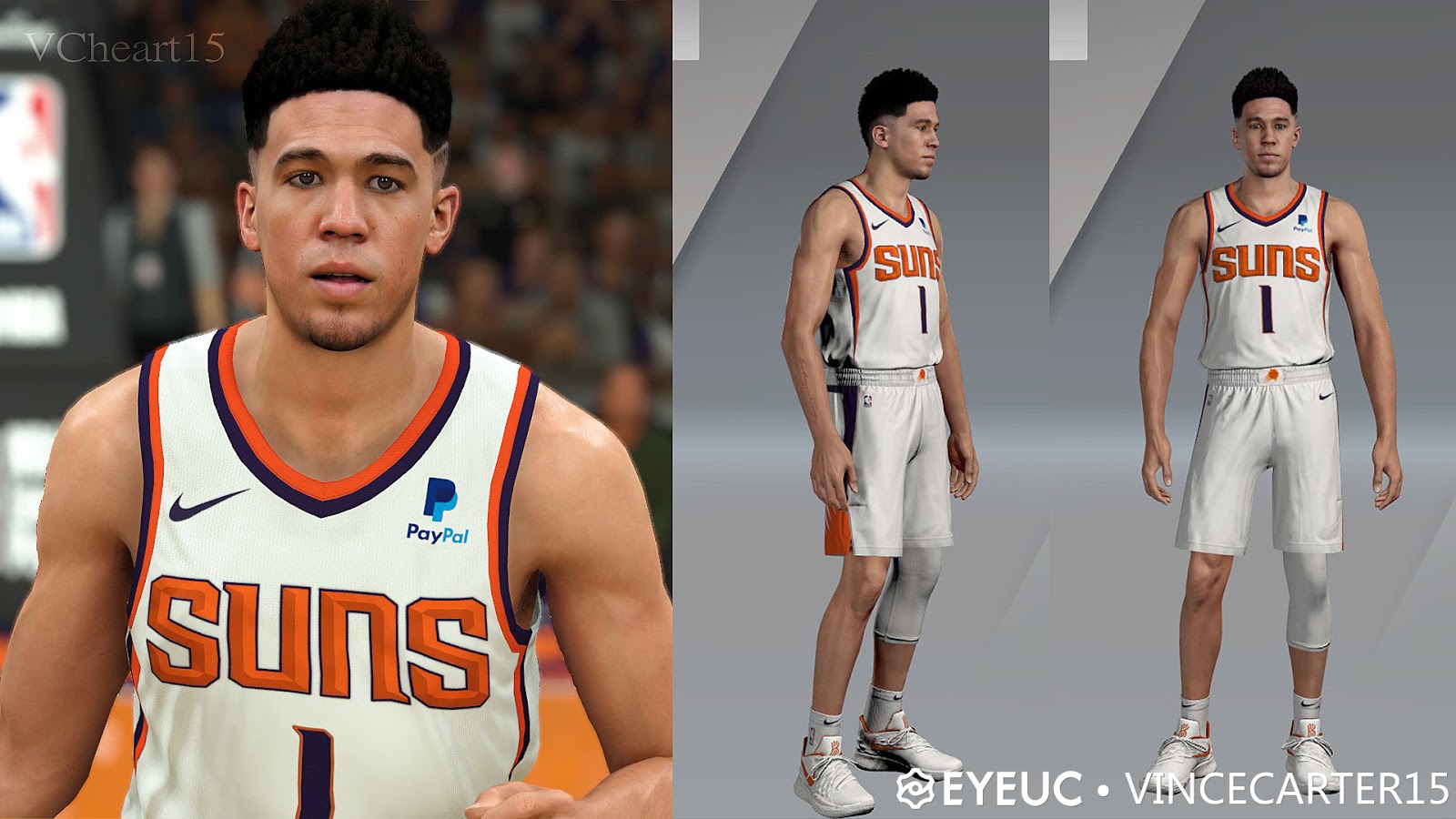 Devin Booker Face, Hair and Body Model By VINCARTER15 FOR 2K20.