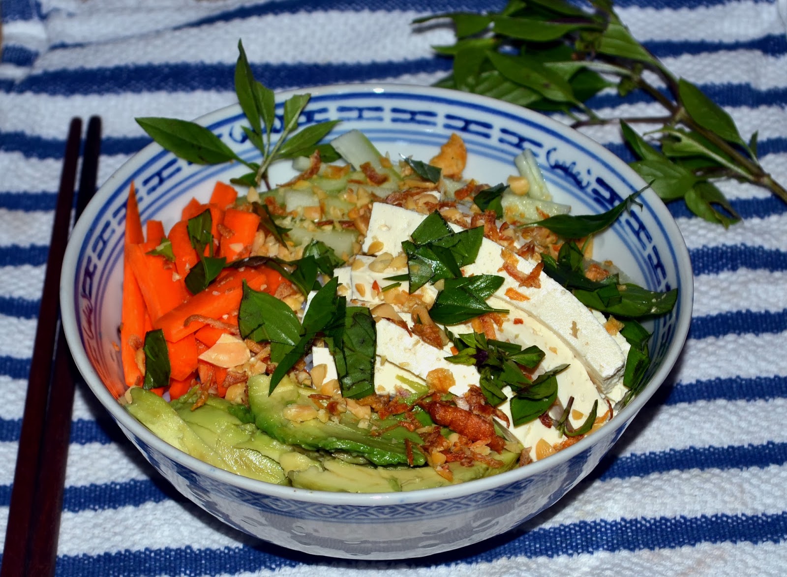 Vietnamese Rice Noodle Bowl with Tofu Bun Dau Hu New York Food Journal