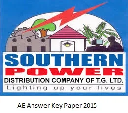 TSSPDCL Answer Key 2015 Solved Question Paper 2015
