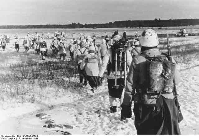 Infantry in winter camouflage, 17 November 1941 worldwartwo.filminspector.com