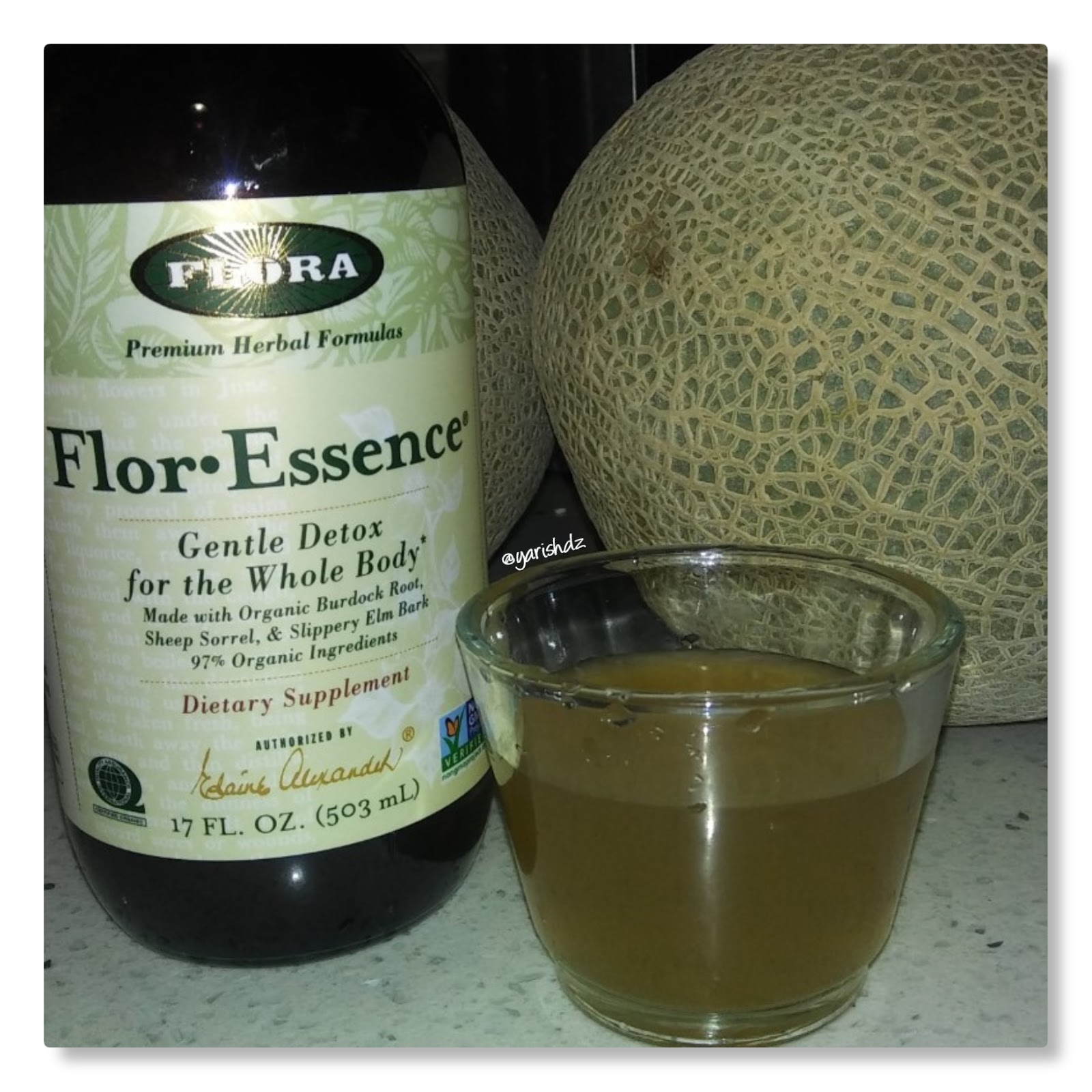 Tasting new products Herbal Detox Drink by Flora Inc.