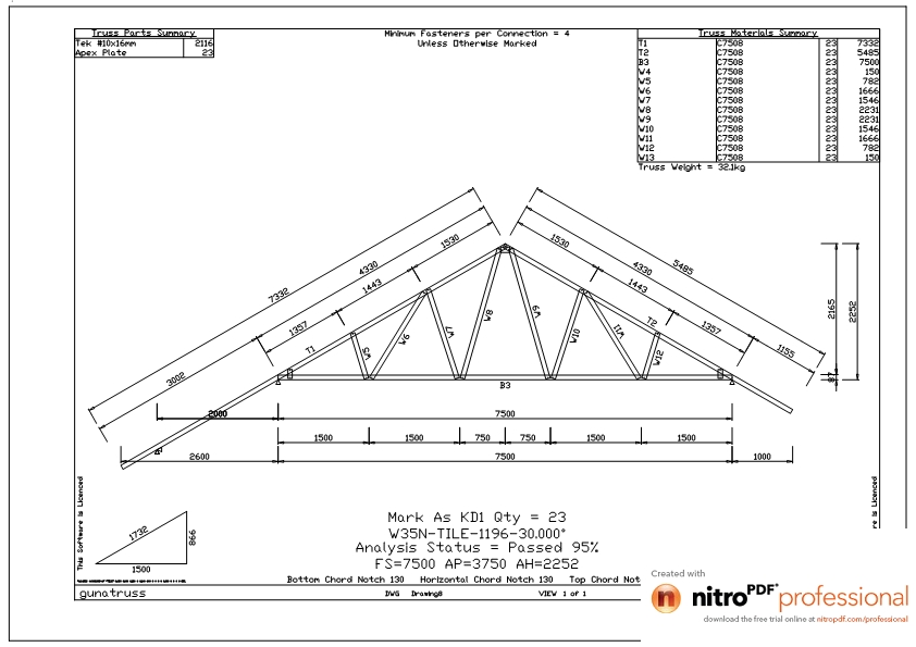 Ukuran Jarak Gording House My D