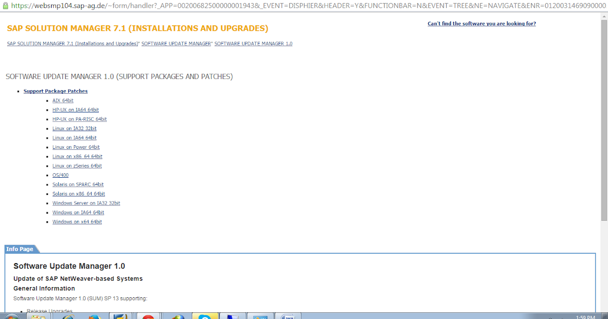 SAP SUM Tool (Software Update Manager) SAP BASIS Support and Training