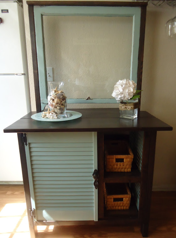 1920s Window Table/Cabinet with Vintage Hardware - SOLD