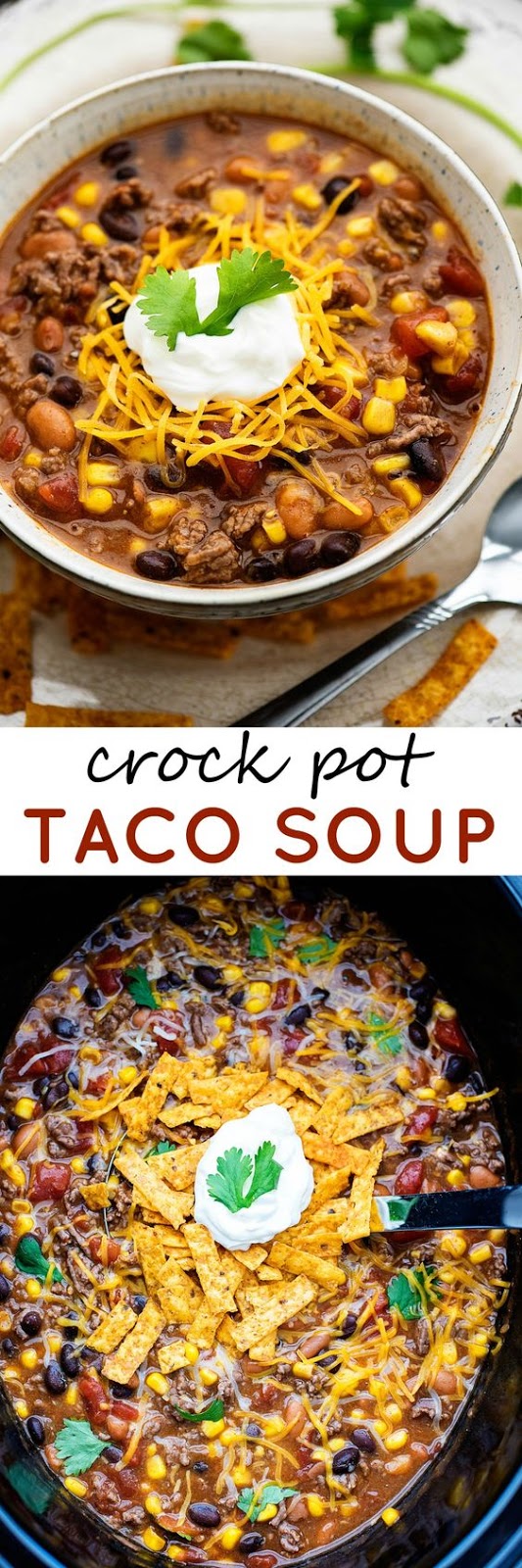 Crock Pot Taco Soup Cucina de Yung