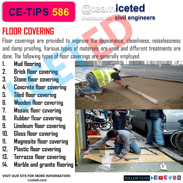14 TYPES OF FLOOR COVERING