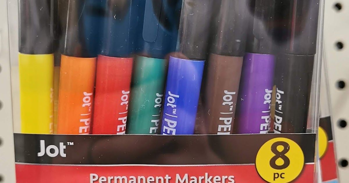 Jot Permanent Markers (Dollar Tree)