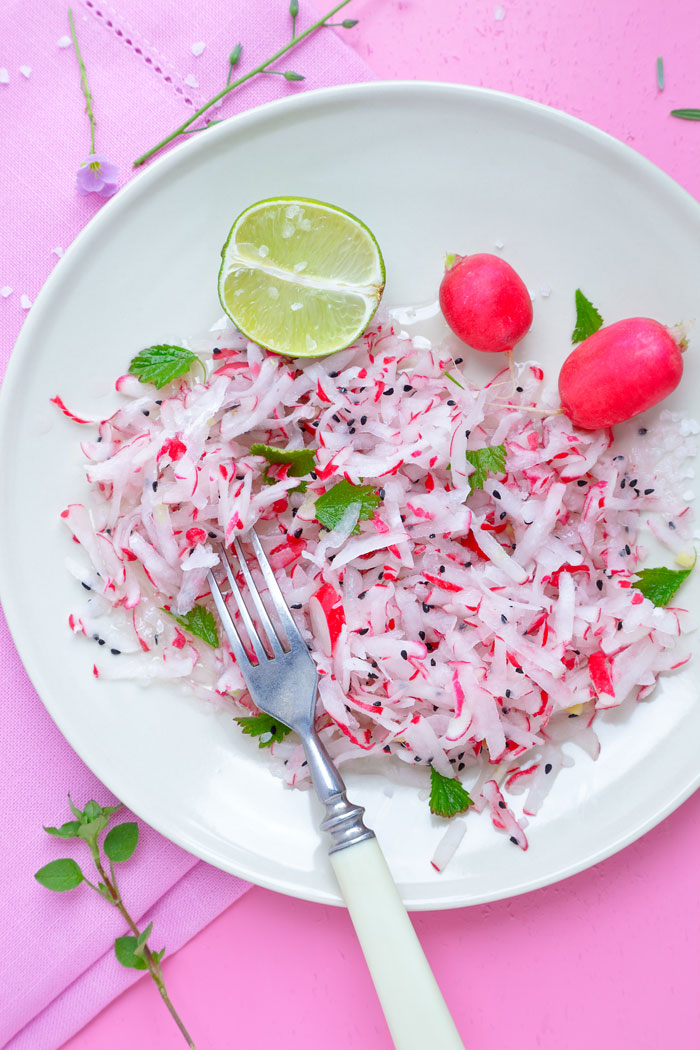 Vegetarischer Radieschen- Salat. Edyta Guhl. http://mein-dolcevita.blogspot.de